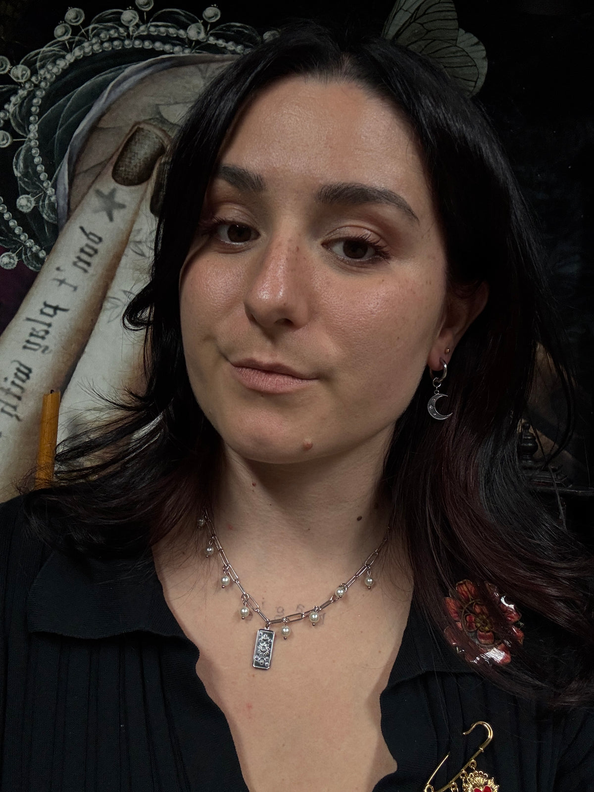 Boucles d’oreilles magiques : Ravenne (perle vintage du Japon)