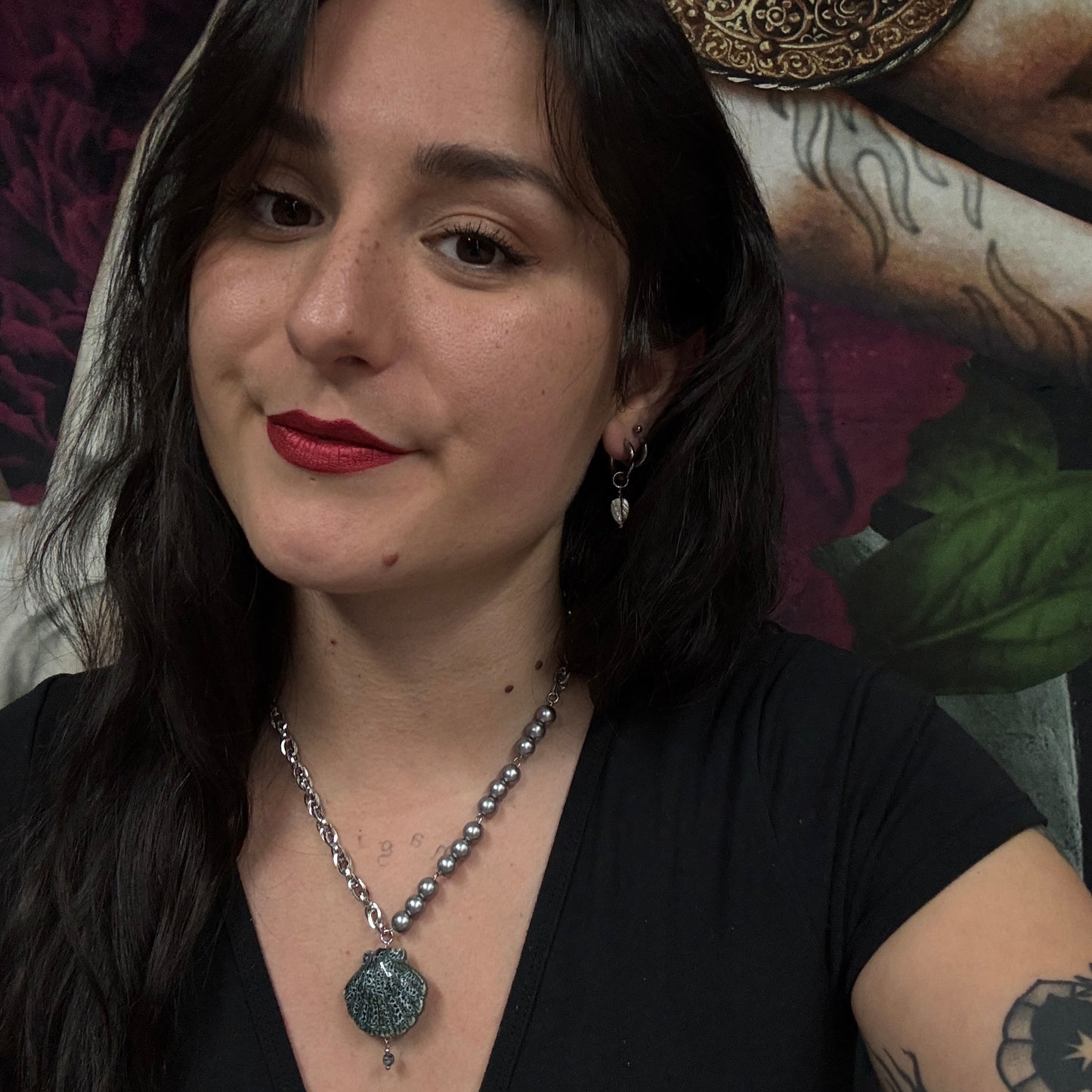 Boucles d’oreilles magiques et upcyclées : Ondine céleste