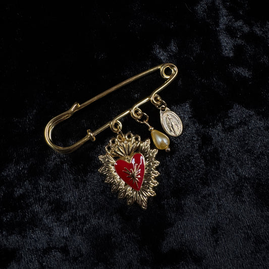 Epinglette grigri - Ex voto (rouge)