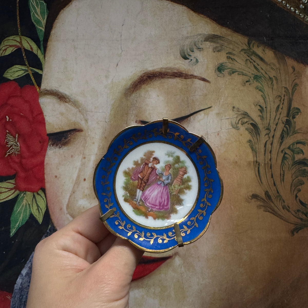 Mini assiette décorative (de table ou murale) ramenée du sud de la France 🇫🇷 porcelaine de limoges