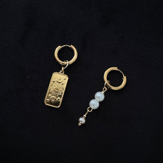 Boucles d’oreilles magiques et upcyclées : Arcane