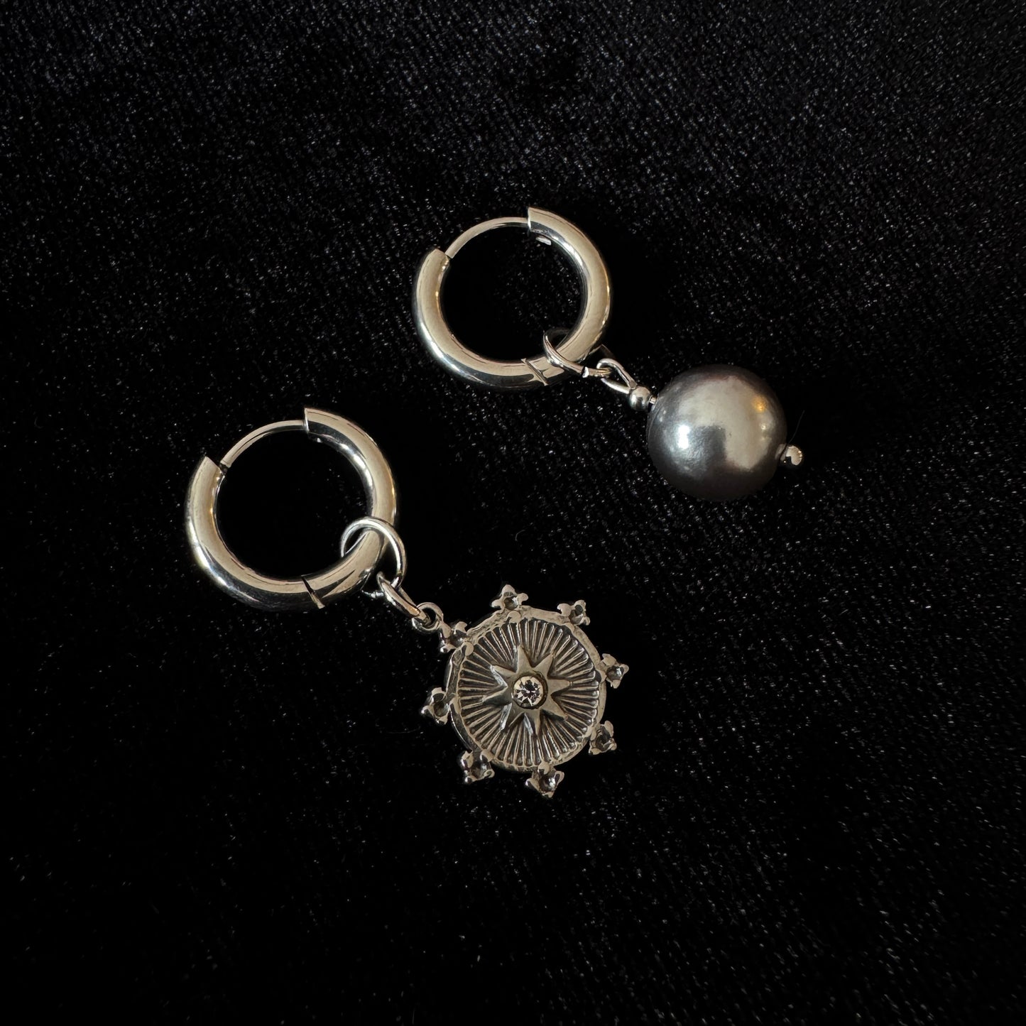 Magical and upcycled earrings: Orion (Japanese bead) 