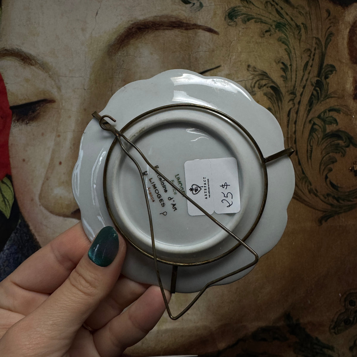 Mini assiette décorative (de table ou murale) ramenée du sud de la France 🇫🇷 porcelaine de limoges