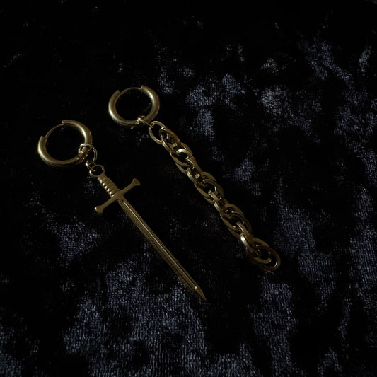Boucles d’oreilles magiques et upcyclées : Médiéval