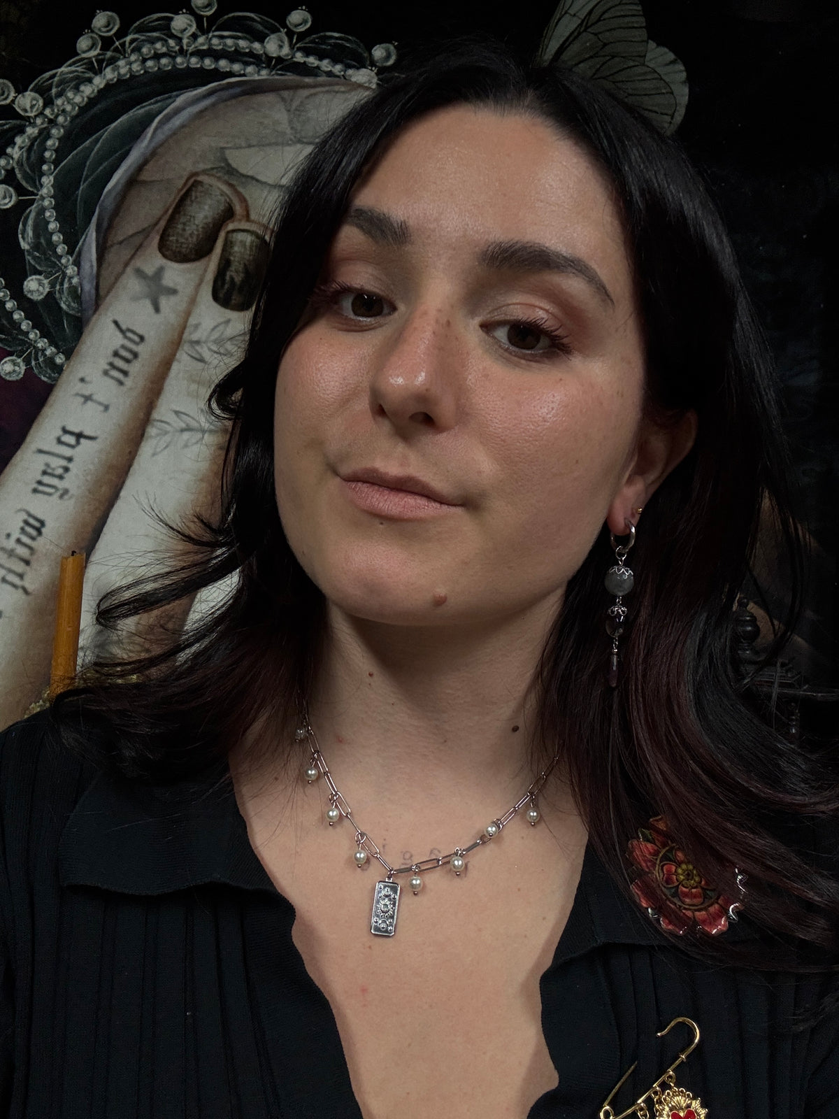 Boucles d’oreilles magiques : Mélusine (labradorite d’ecosse)