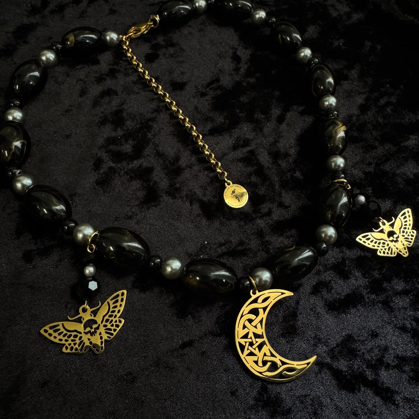 Collier Diabolique (version dorée) - Collection Signature Atelier Saturne