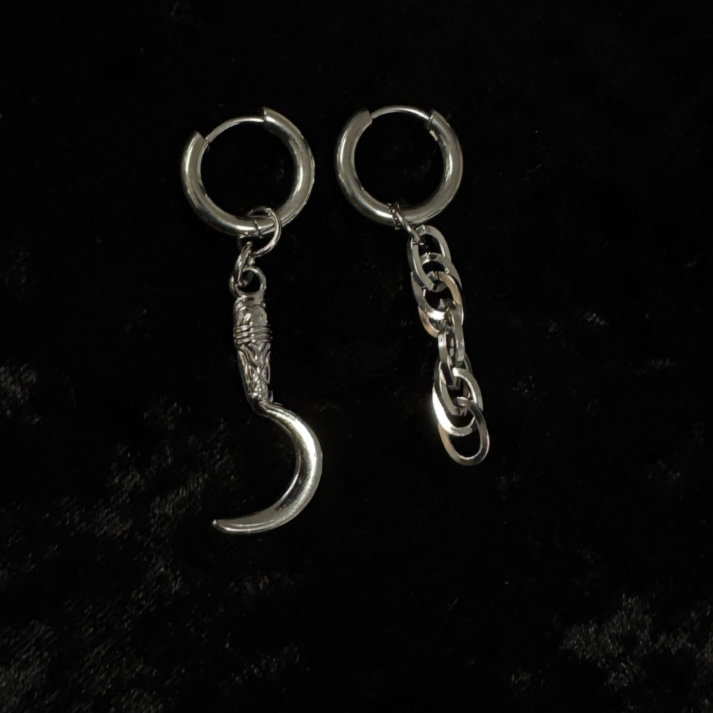Boucles d'oreilles - La faucheuse