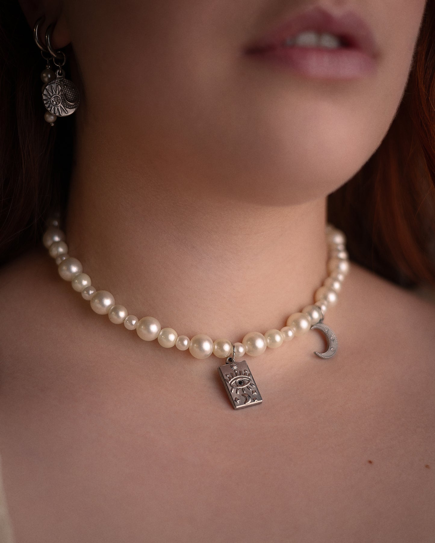 Angelique Necklace (silver version) - Atelier Saturne Signature Collection