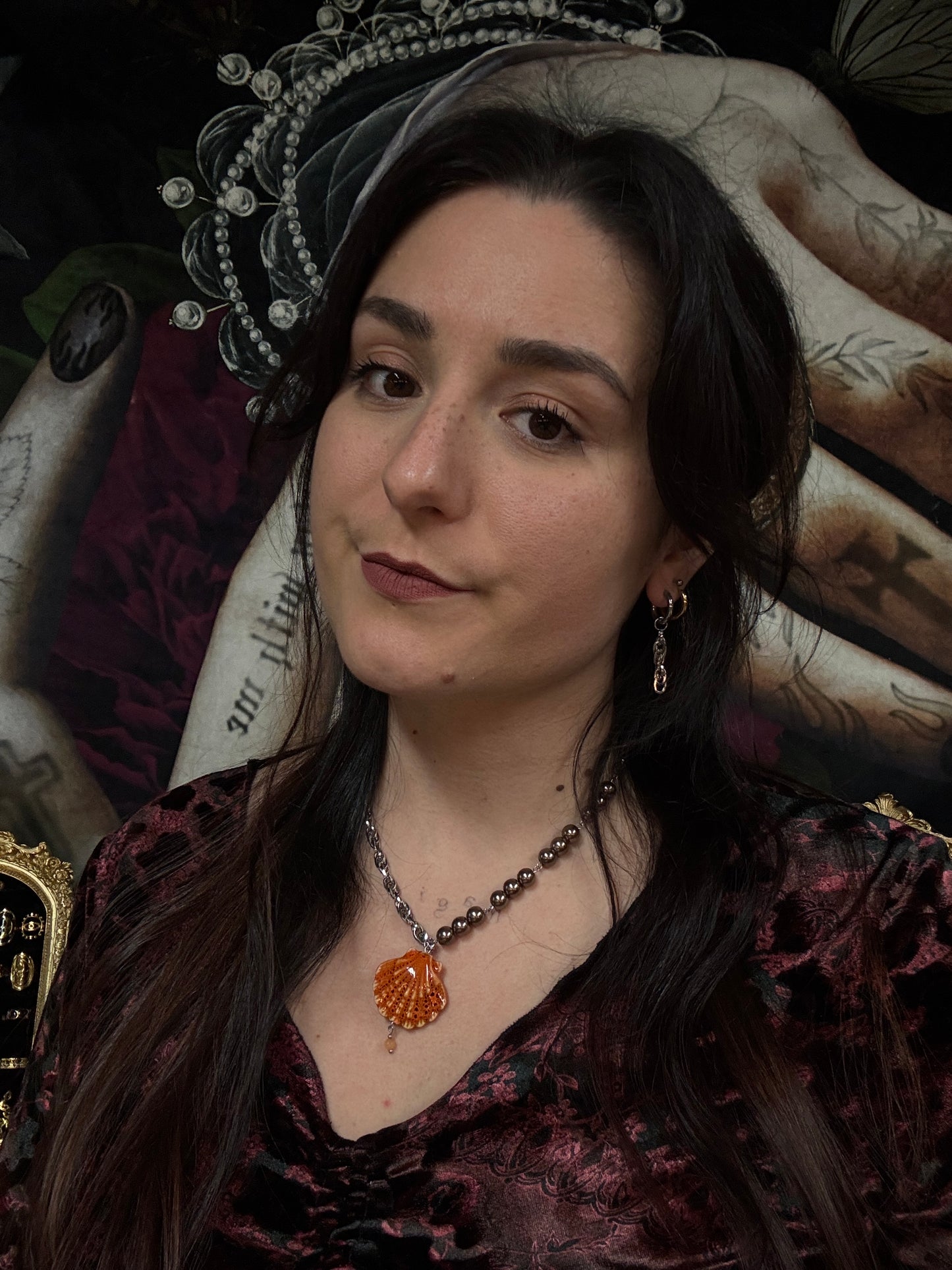 Boucles d'oreilles - La faucheuse