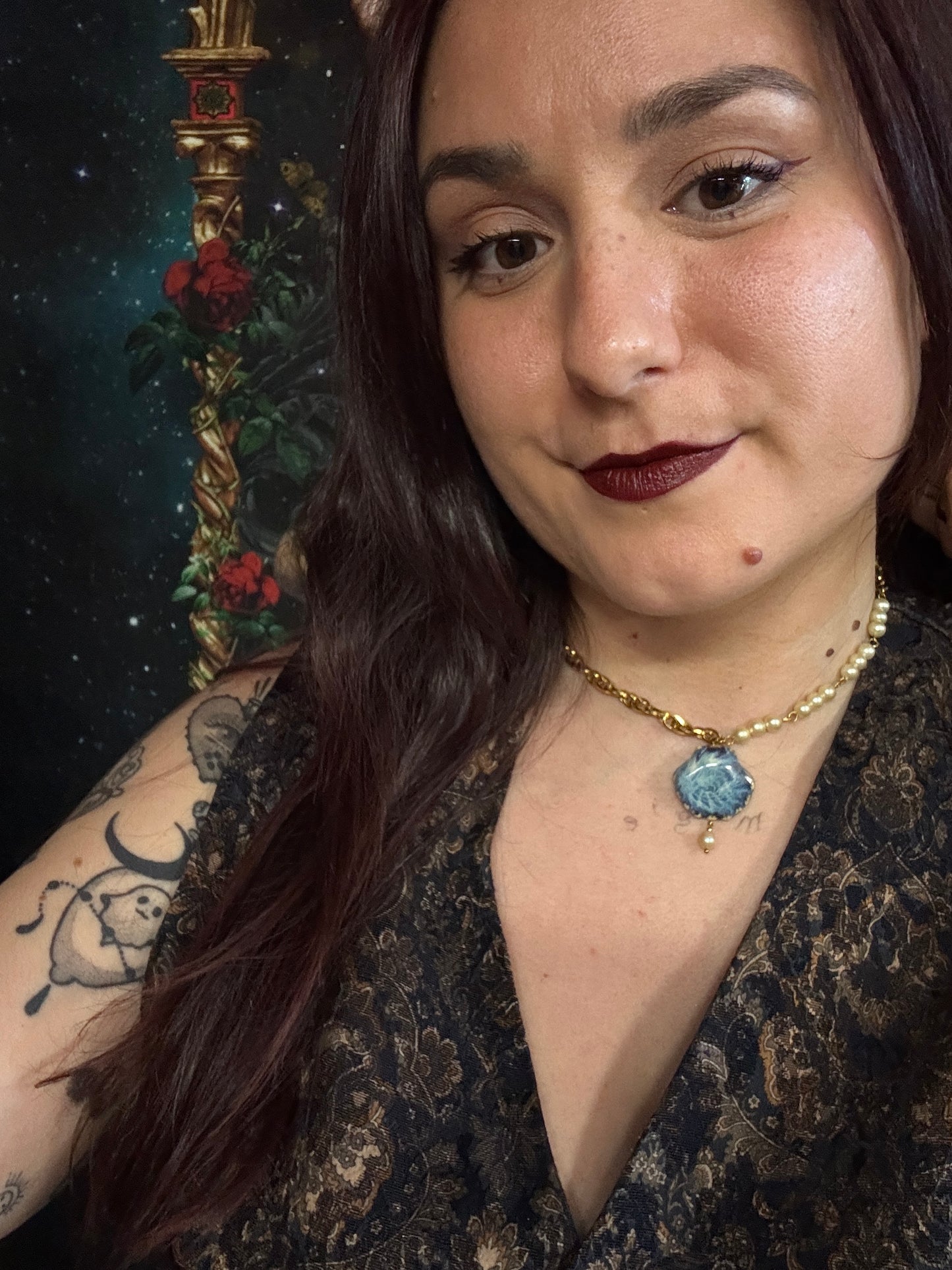 Collier Néreides dorés (Océan) - Collection Signature Atelier Saturne