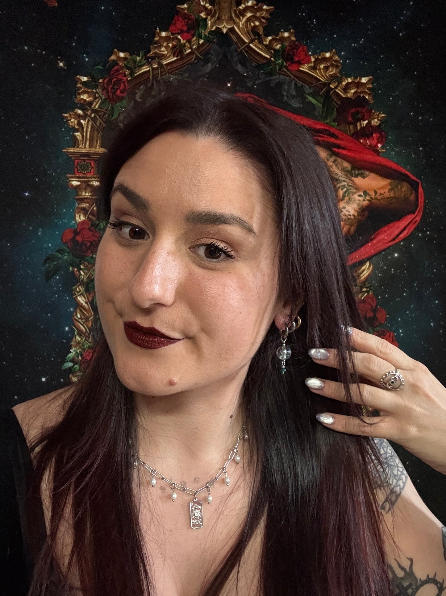Magical and upcycled earrings: Elven 