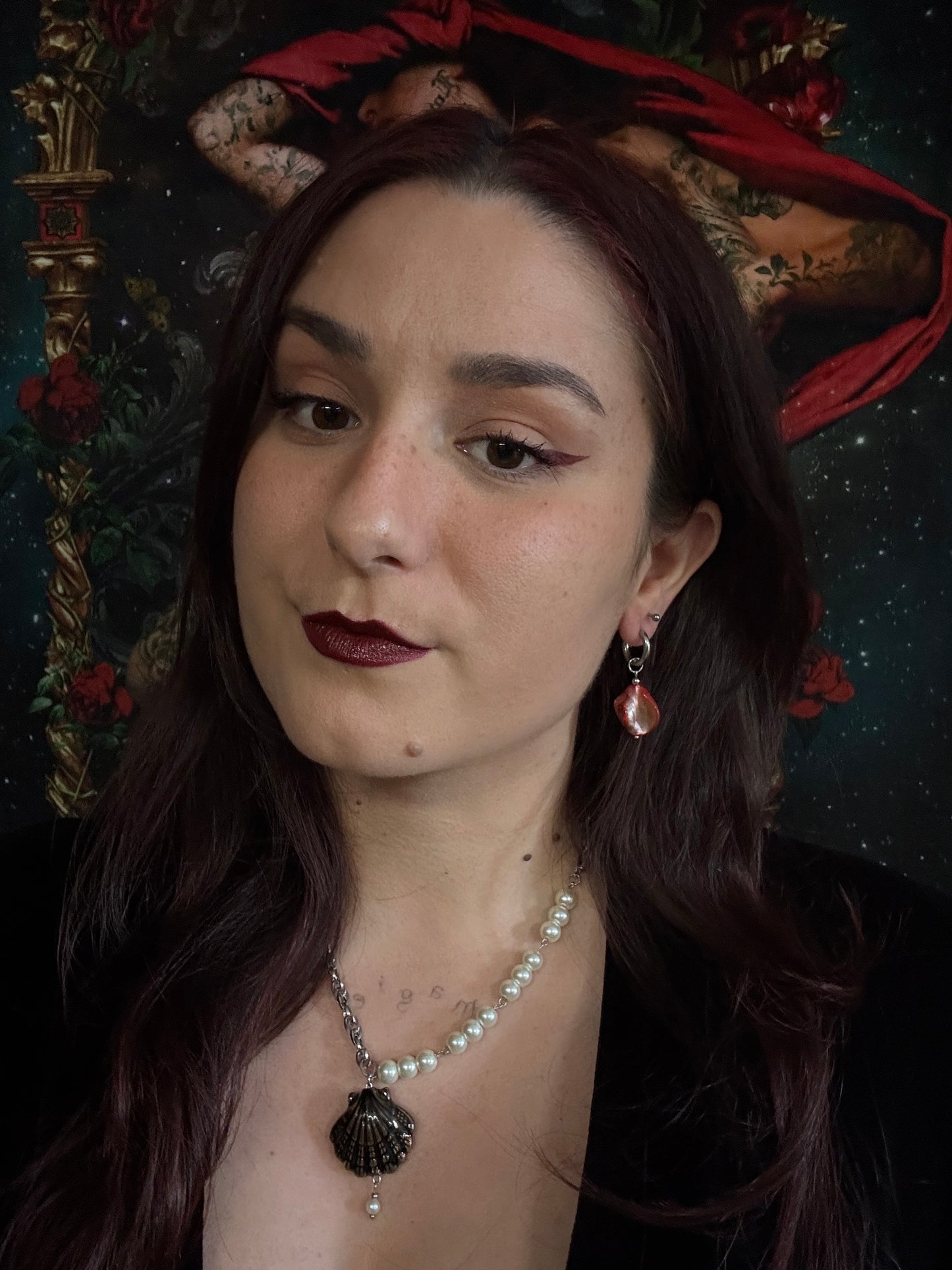 Boucles d’oreilles magiques et upcyclées : Étoile en fusion (en nacre)