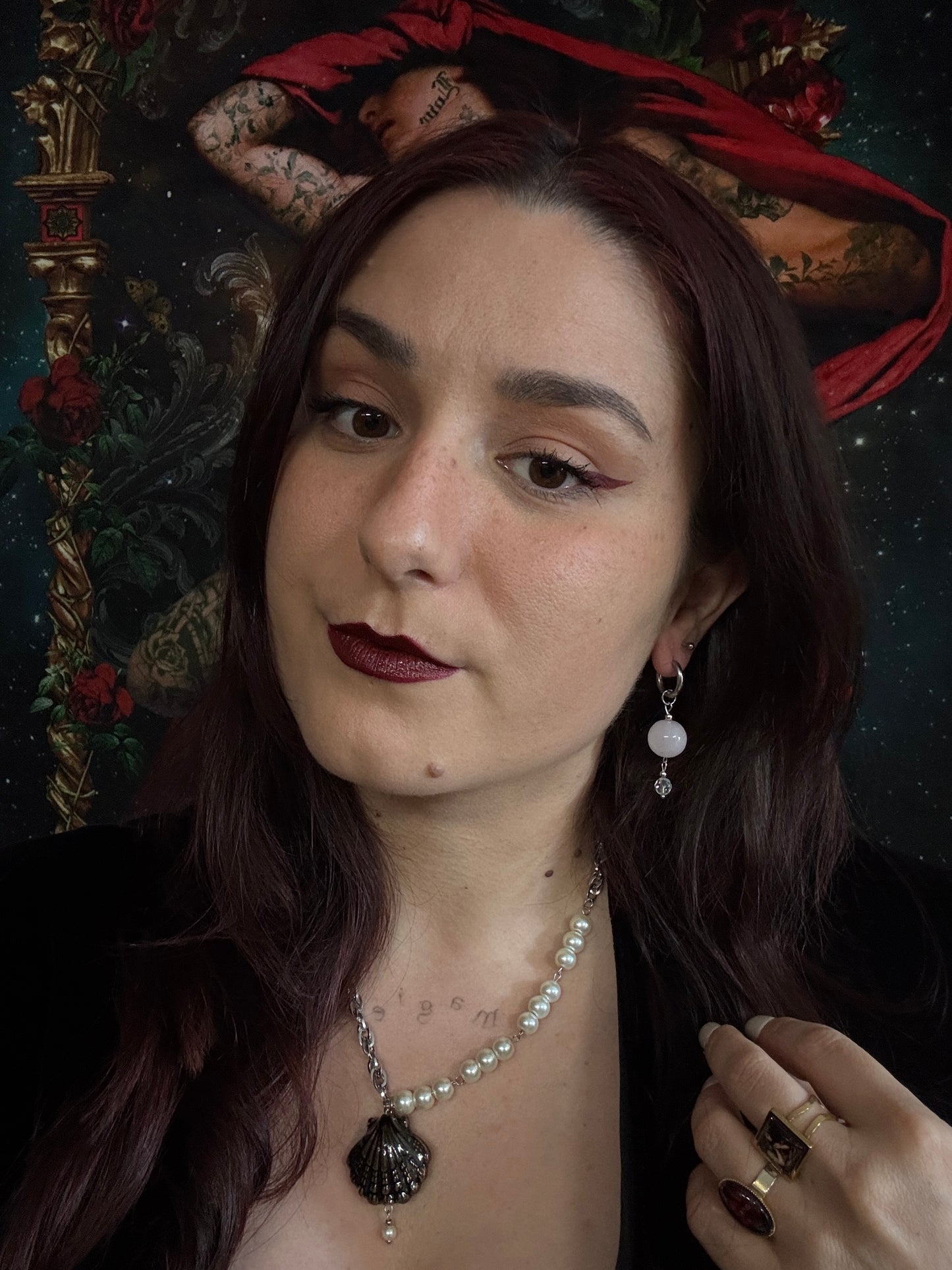 Boucles d’oreilles magiques et upcyclées : Lune de minuit
