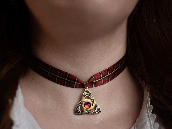 Chokers en tartan écossais - Collection l’héritage d’Édimbourg / Wallace