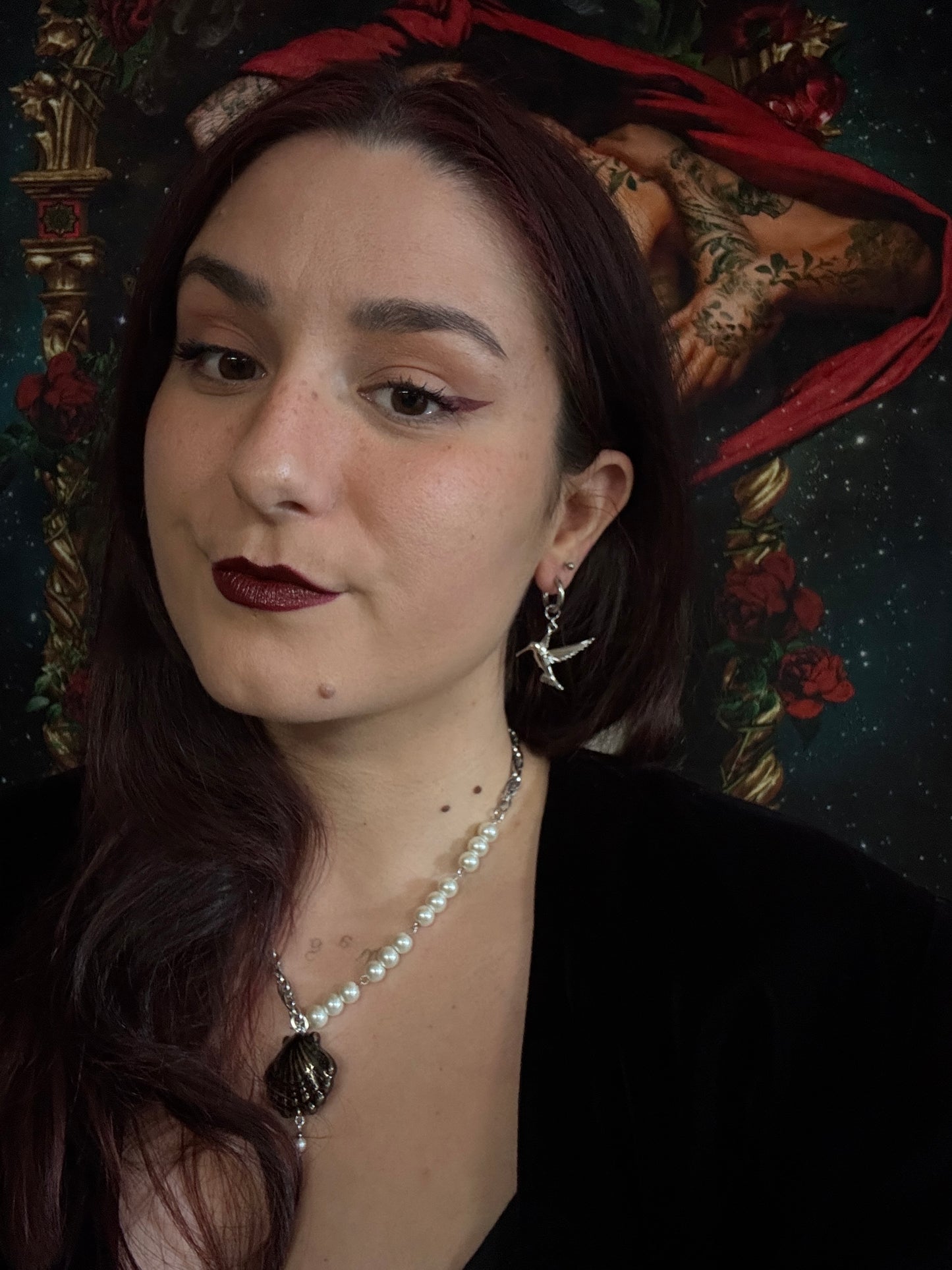 Boucles d’oreilles magiques et upcyclées : Colibri de la forêt