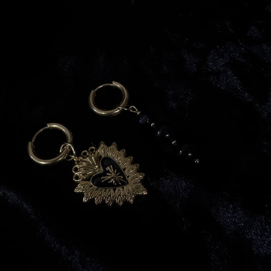 Boucles d'oreilles - Ex voto (Perles serbes)