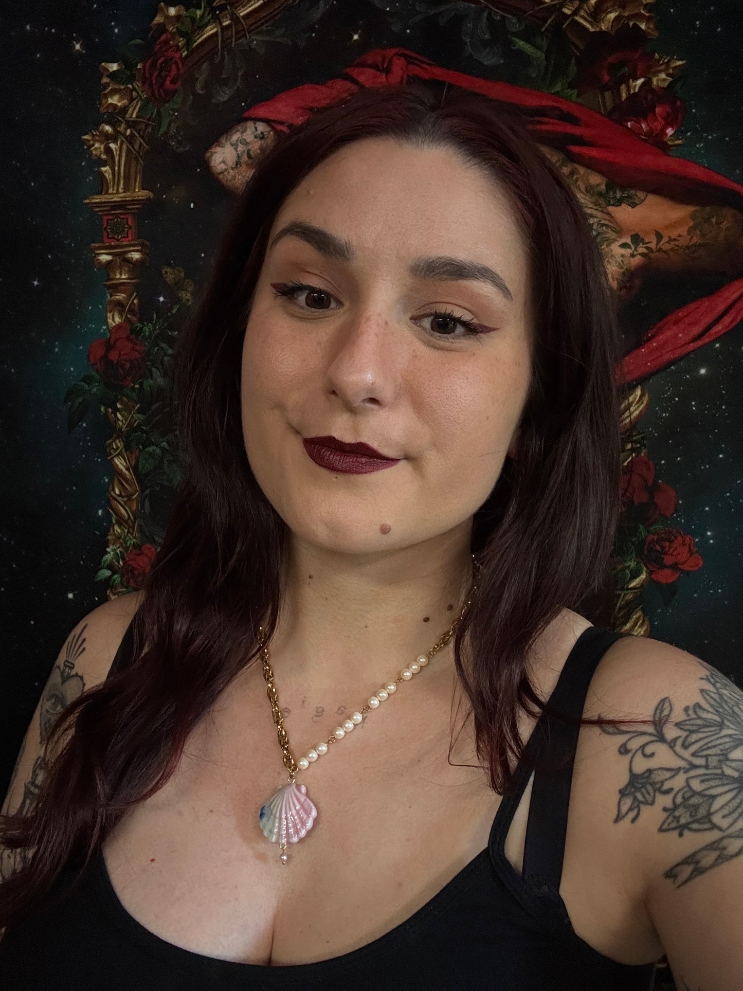 Collier Néreides dorés (rose) - Collection Signature Atelier Saturne