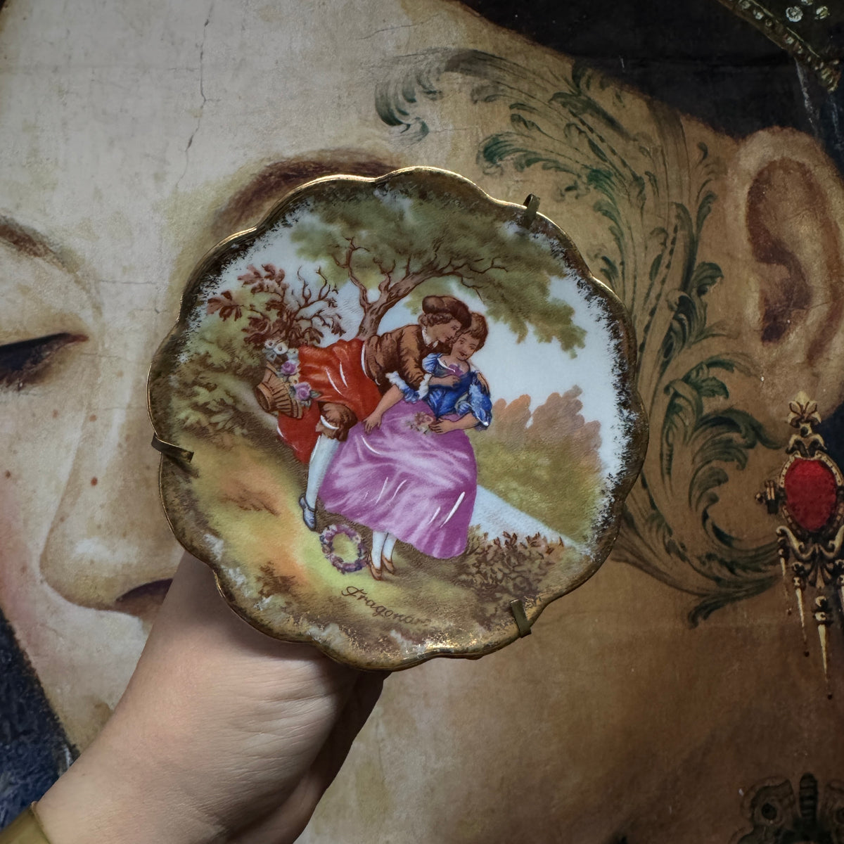 Mini assiette décorative (de table ou murale) ramenée du sud de la France 🇫🇷 porcelaine de limoges