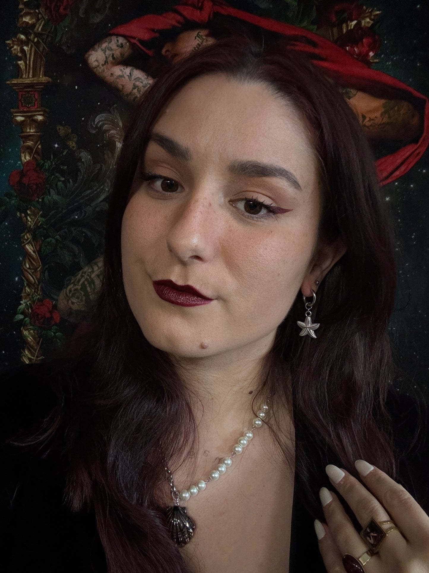 Boucles d’oreilles magiques et upcyclées : Étoile en fusion (en nacre)