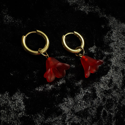 Boucles d’oreilles magiques et upcyclées :  Pétale magique
