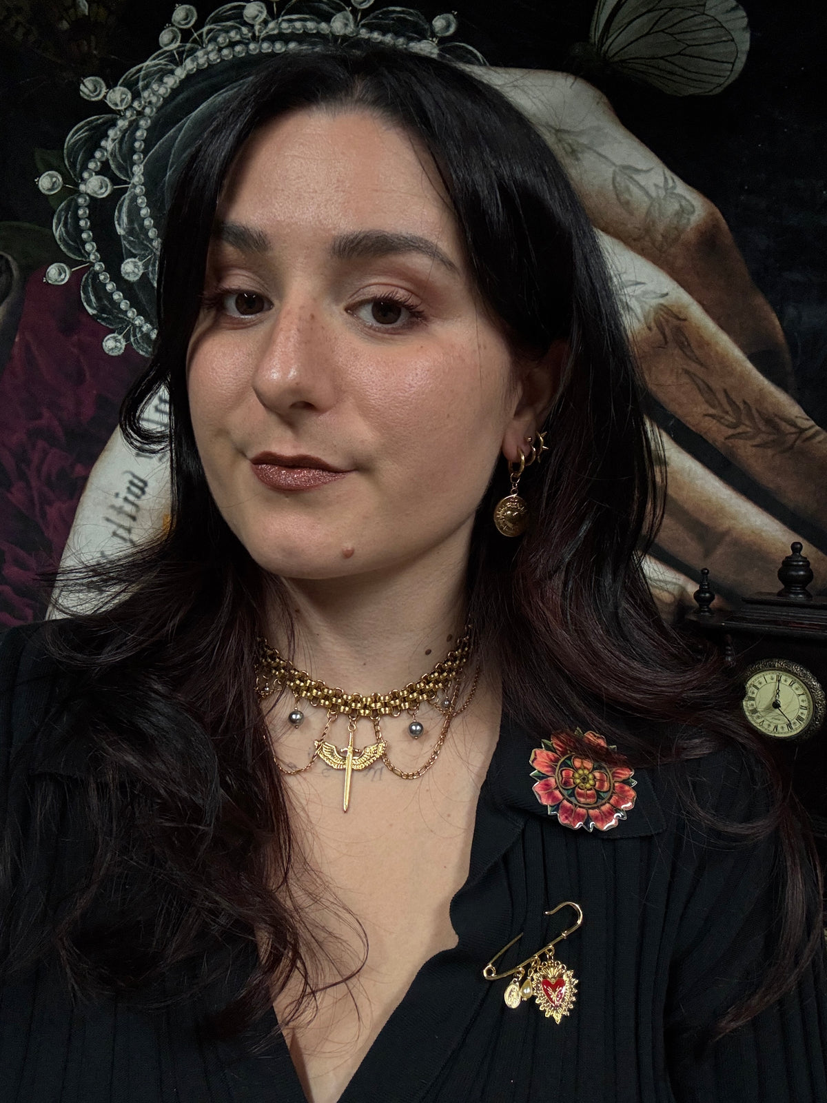 Boucles d’oreilles magiques : Le Reliquaire d’Écosse Médaillon (cœur sacré et labradorites écossaises)