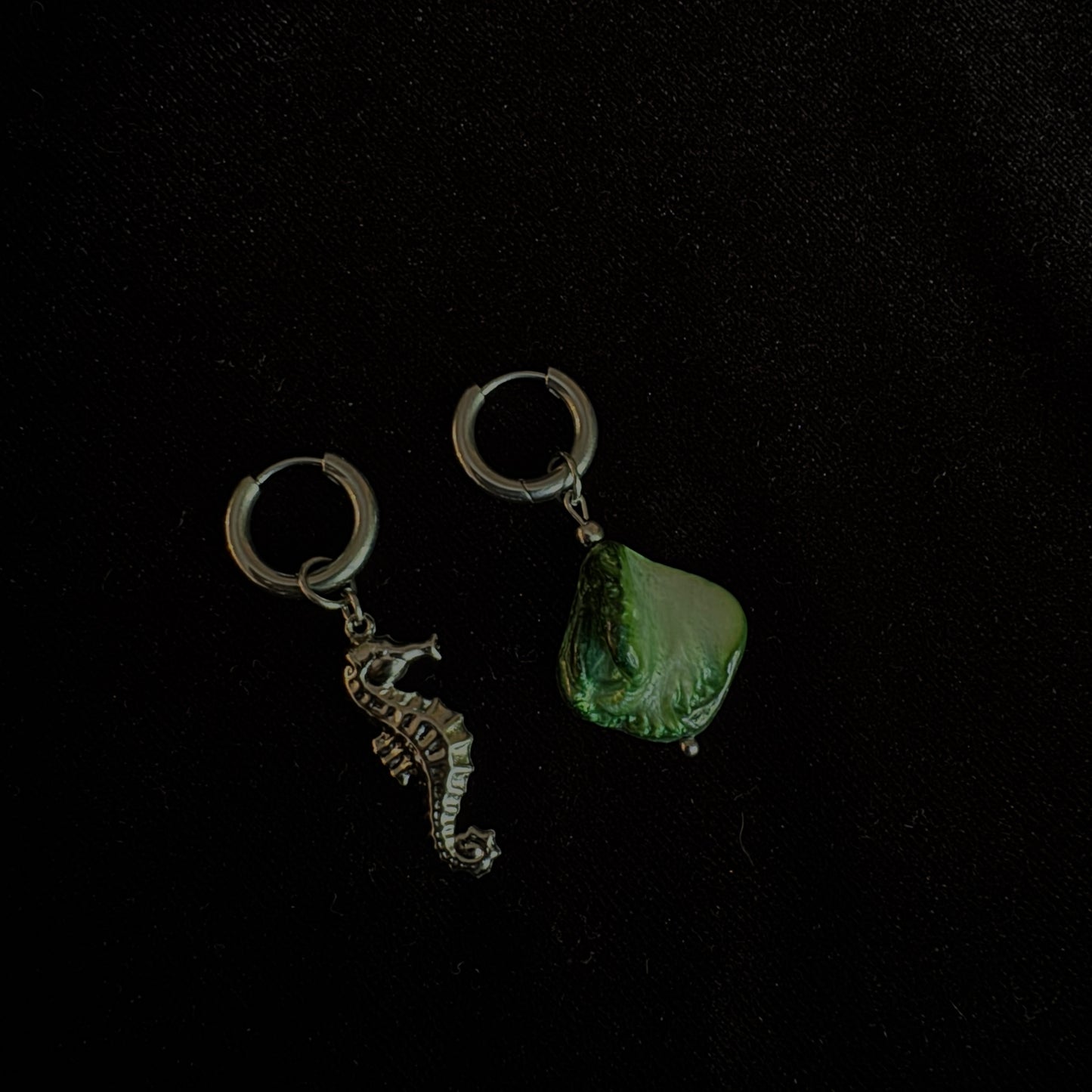 Boucles d’oreilles magiques et upcyclées : Calypso (en nacre)