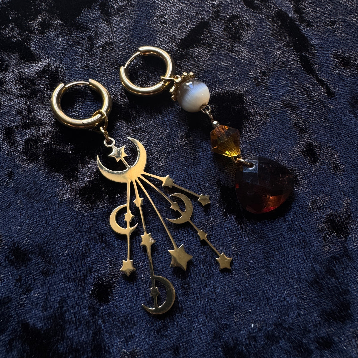 Boucles d’oreilles magiques : La Nuit étoilée