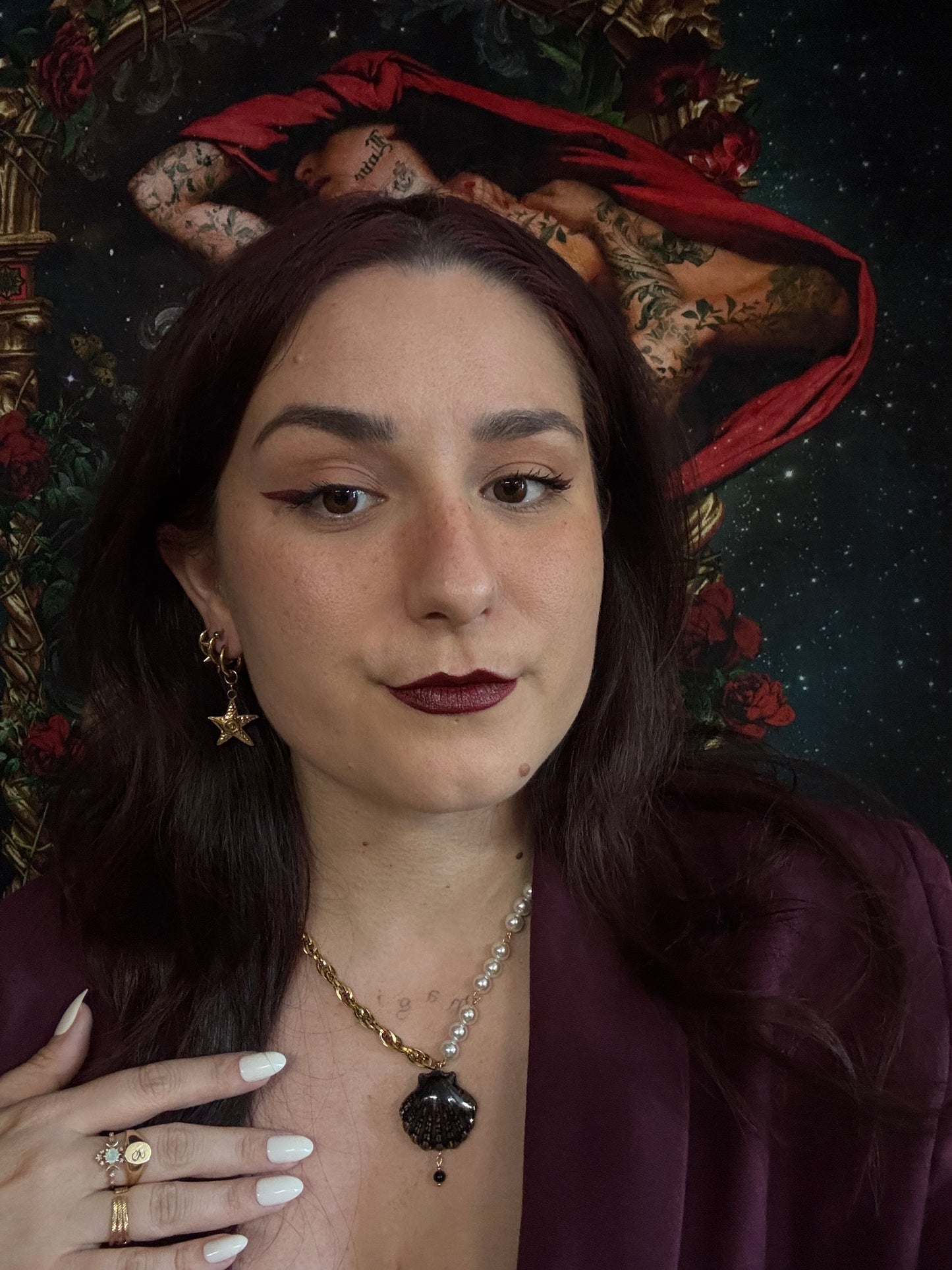 Boucles d’oreilles magiques et upcyclées : Ondine (perle vintage du Japon)