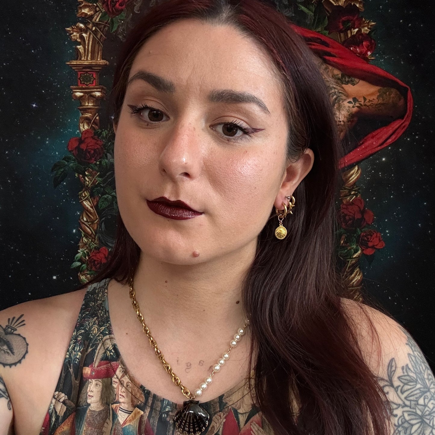 Boucles d’oreilles magiques et upcyclées : Trésor d'Okinawa (perle de verre typique d’Okinawa)