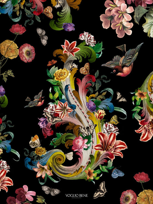 Affiche A4 (+cadre offert) Voglio Bene : Fleurs de rocaille