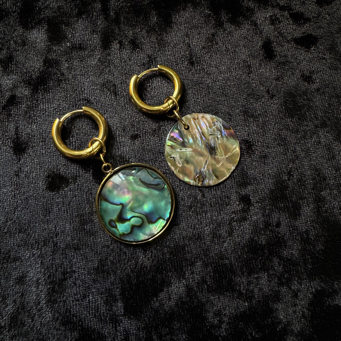 Magical and upcycled earrings: Arcane 