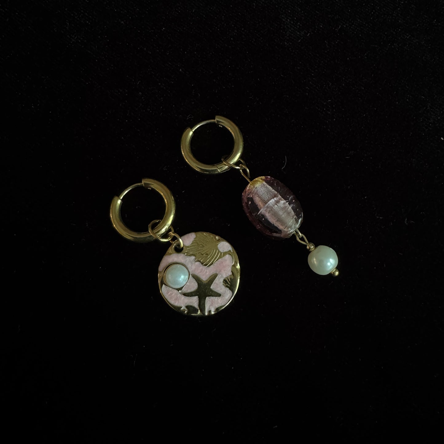 Boucles d’oreilles magiques et upcyclées : Éliora (perles du Japon)