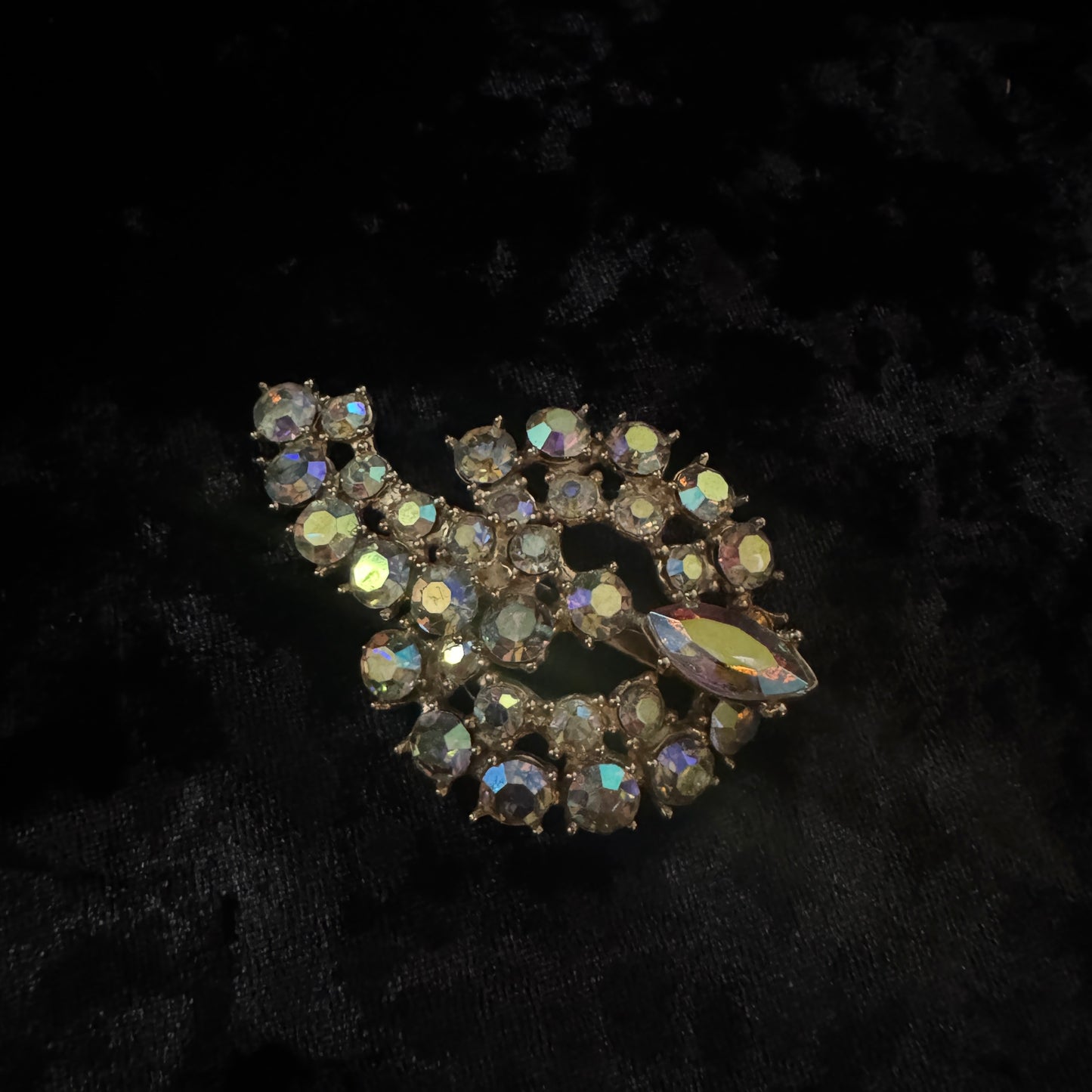 Broche vintage - Aurore boréale