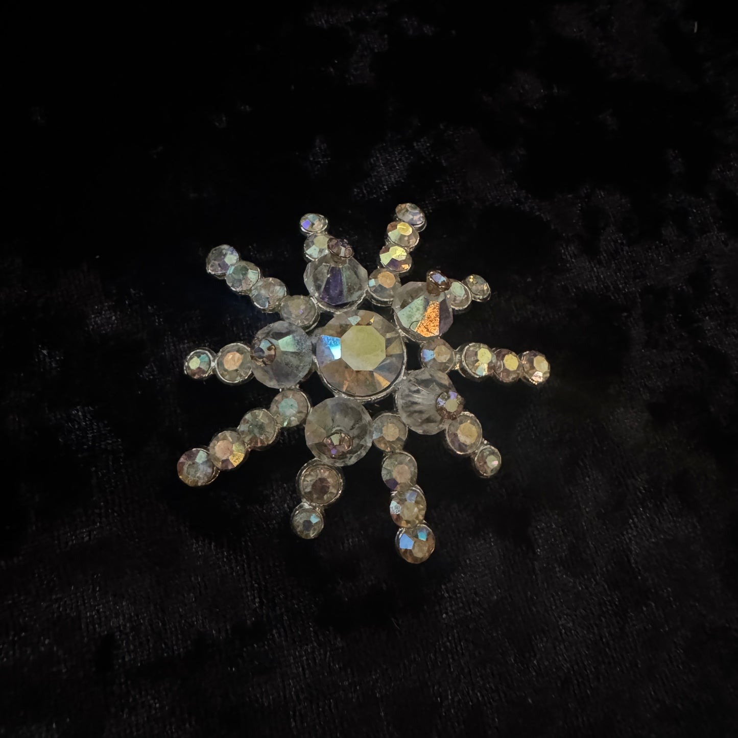 Broche vintage - brillance étoilée