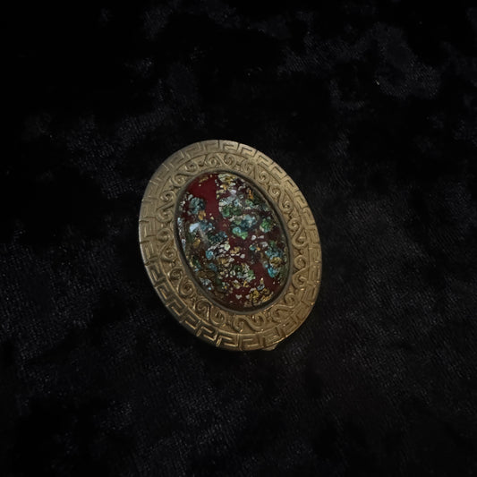 Broche vintage - confetti