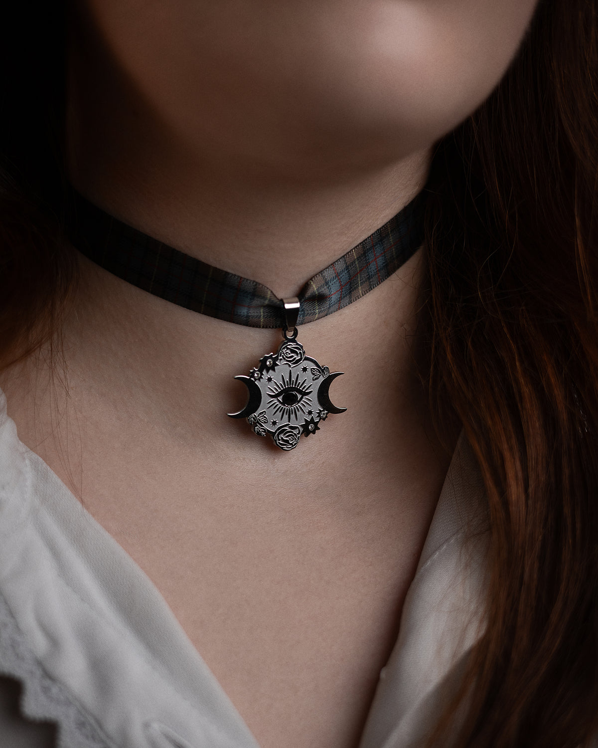 Chokers en tartan écossais - Collection l’héritage d’Édimbourg / Farquharson weathered