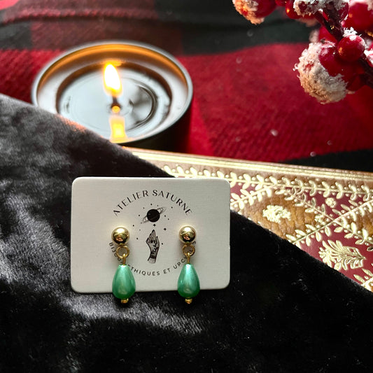 Minimalist earrings - Balsam fir