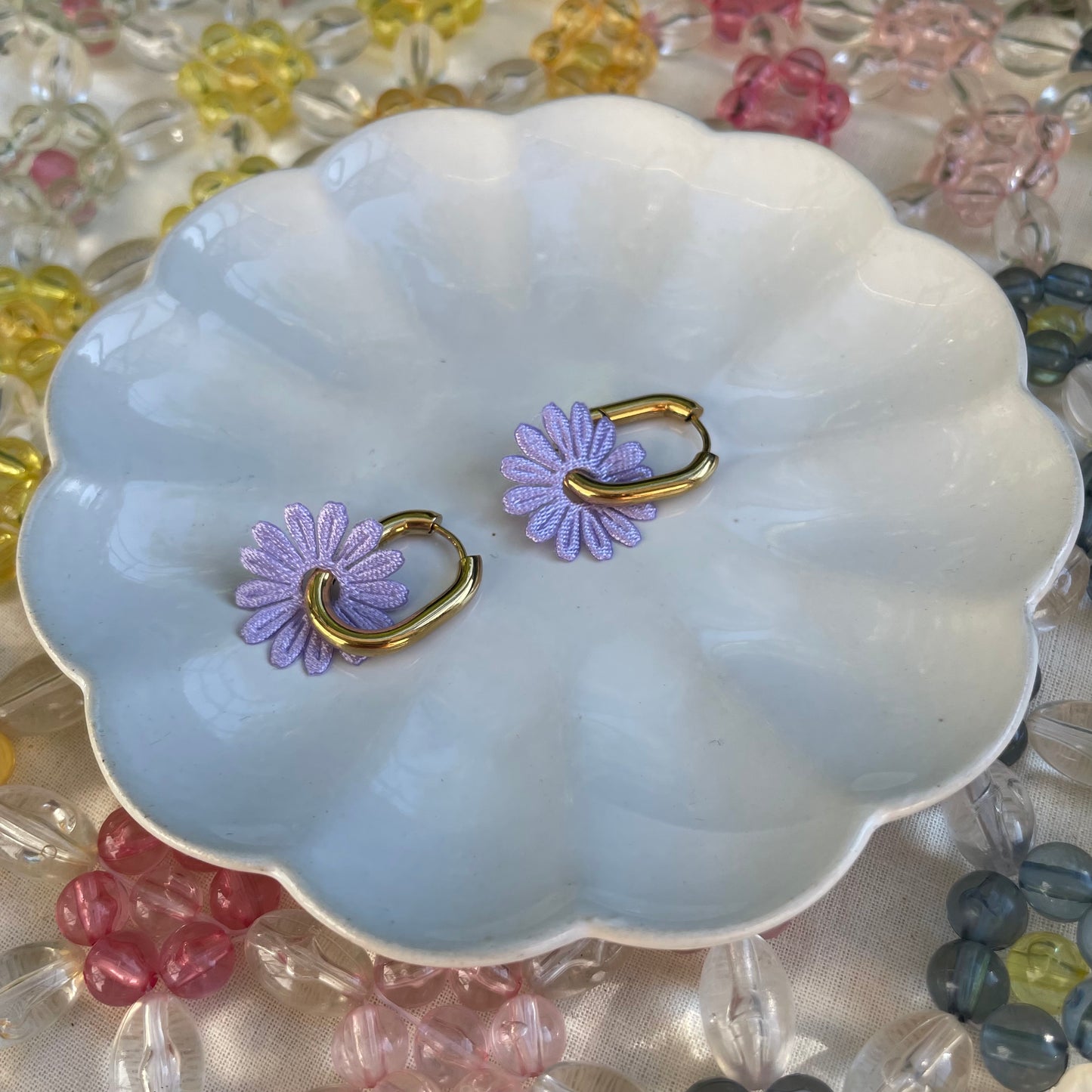 Fleurette earrings (3 different colors)